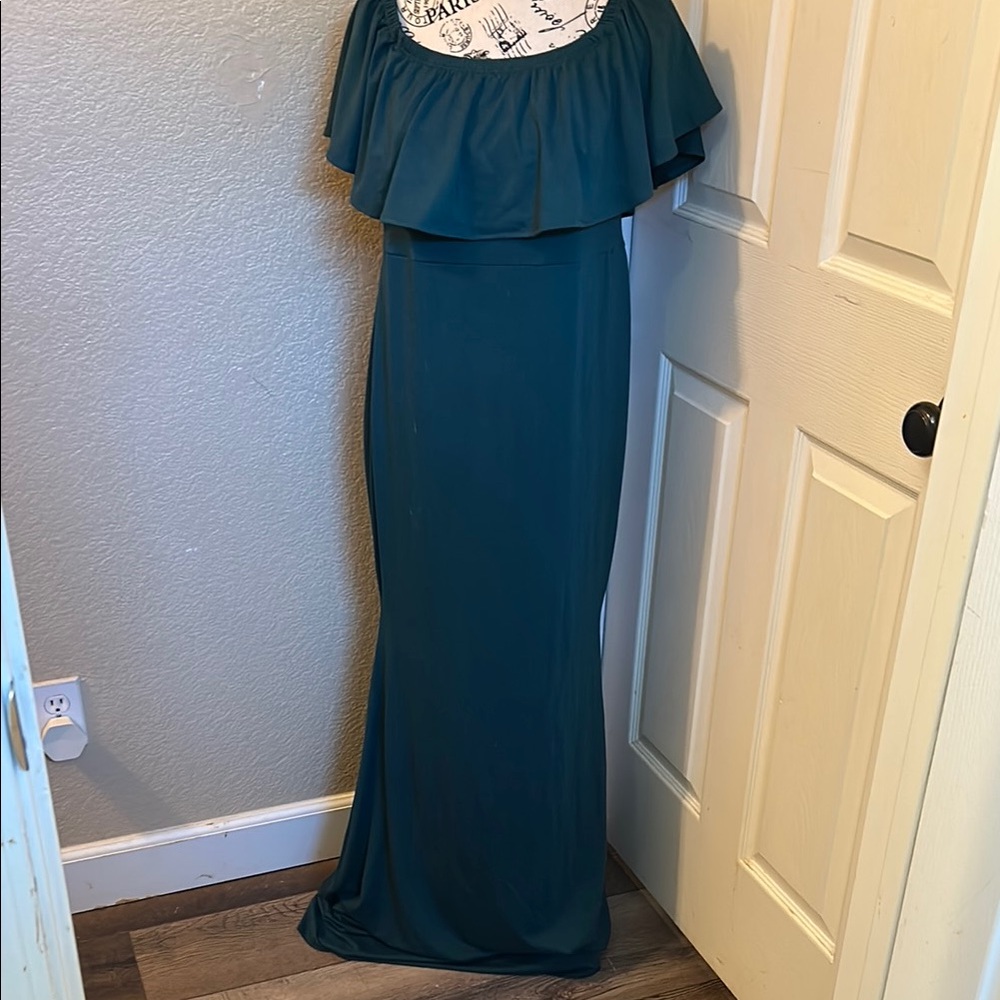 Chic Teal maxi dress